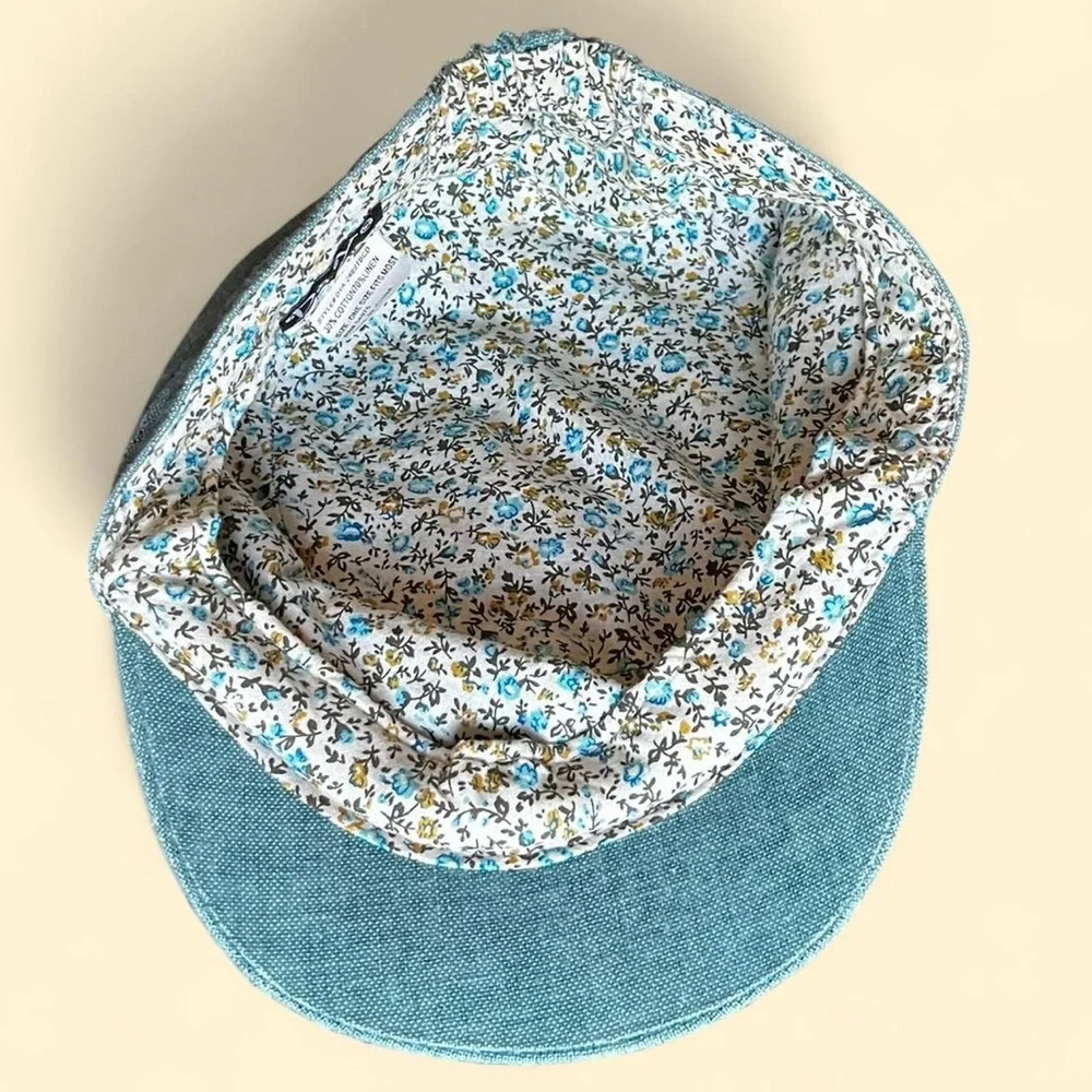 Vintage D&Y Cotton & Linen Military Style Cadet Cap - Picture 4 of 6